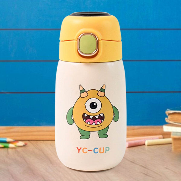 Stainless Steel Single Wall Insulated Flip Lid Kids Water Bottle (300 ML Approx) - dailyneed.life