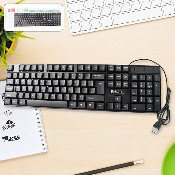 Wired USB Keyboard 104 Keys (1 Pc) - dailyneed.life