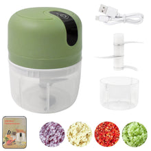 Wireless USB Rechargeable Mini Electric Garlic Machine / Chopper 3 Blades (250Ml) - dailyneed.life
