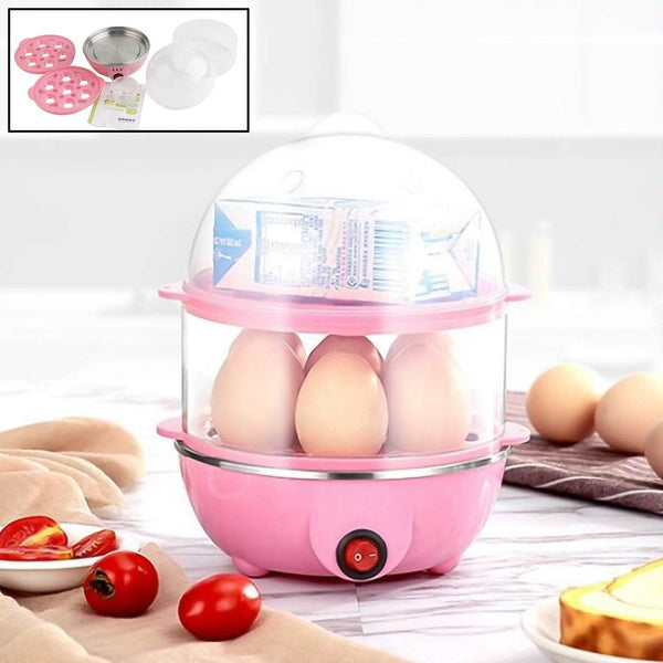 Egg Boiler / Poacher / Cooker / Electric Steamer (2 Layer) - dailyneed.life