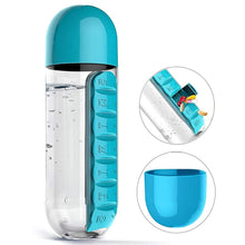 Multi-Use Pill & Water Bottle for Travel (600 Ml, Mix Color) - dailyneed.life