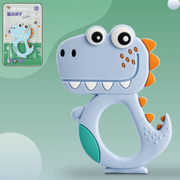 Silicone Dinosaur Teether for Baby (1 Pc / Mix Design & Color) - dailyneed.life