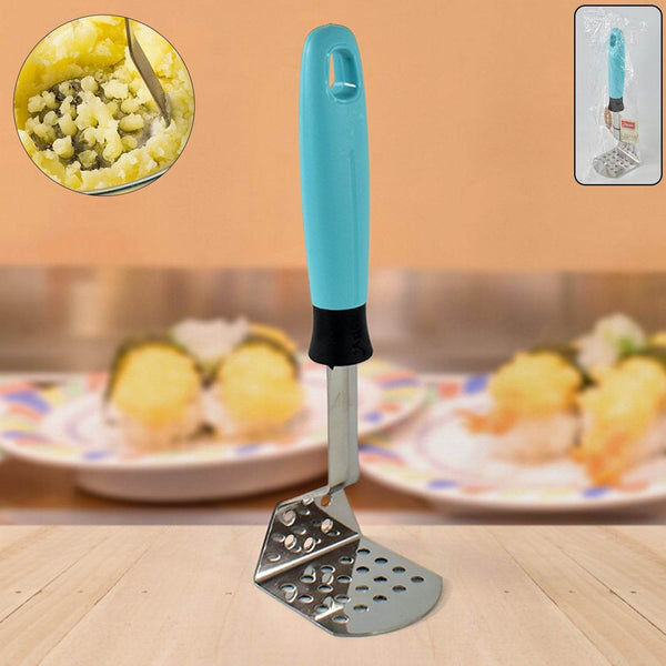 Apex L-Handle Stainless Steel Potato Masher Ergonomic Grip (1 Pc) - dailyneed.life