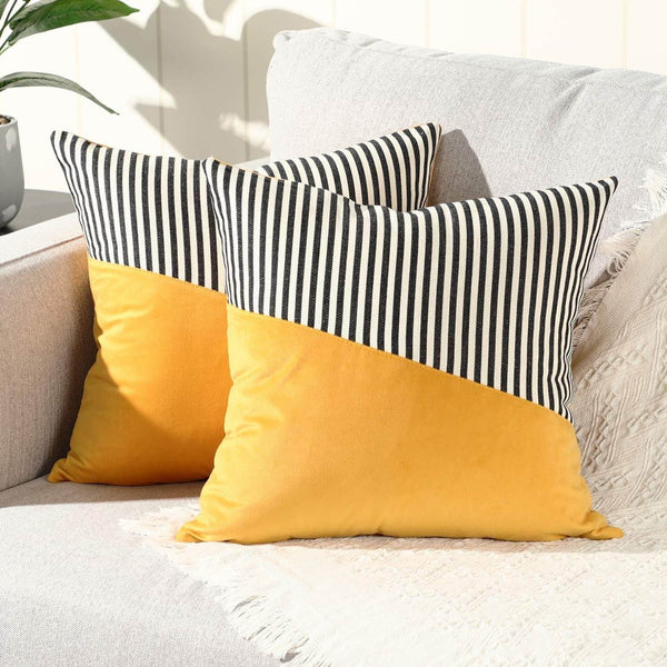 Decorative Pillow Covers Cushion Cases Soft Cotton (22 × 22 Inch / 1 Pair / 2 Pc) - dailyneed.life