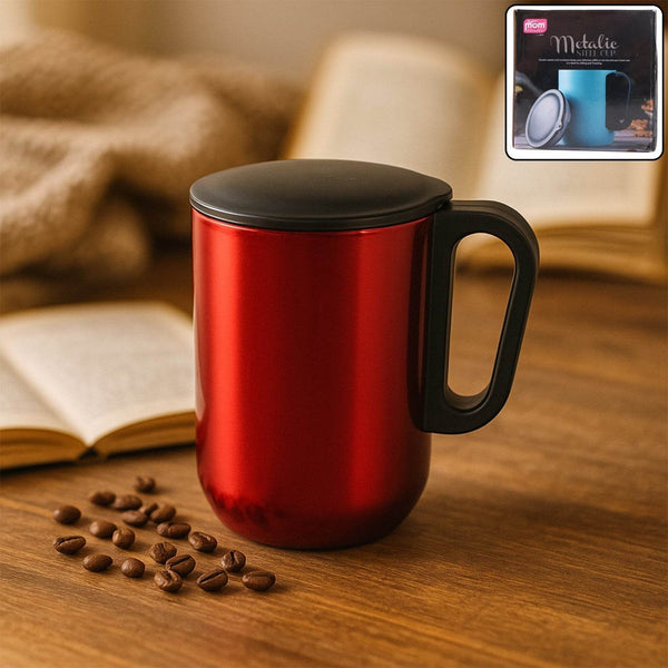 Supermom Stainless Steel Metallic Coffee Mug Approx 300ml (1 Pc) - dailyneed.life