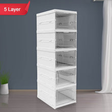 5-Layer Stackable Utility Cart – Foldable Storage Organizer for Clothes & Home (1 Pc) - dailyneed.life