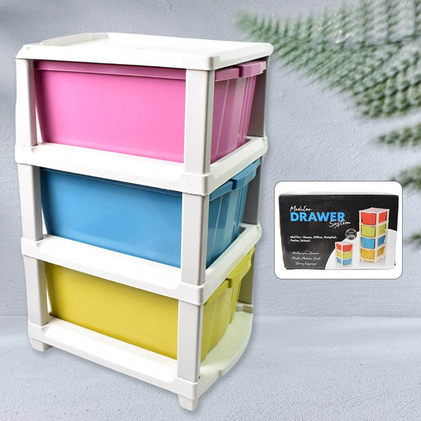 3 Layer Plastic Drawer Storage Organizer (1 Pc) - dailyneed.life