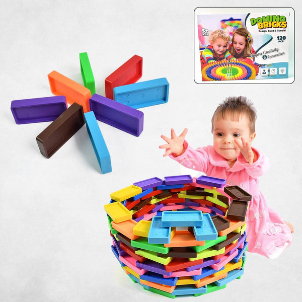 Kids 120 Domino Blocks Dominoes (120 Pcs Set) - dailyneed.life