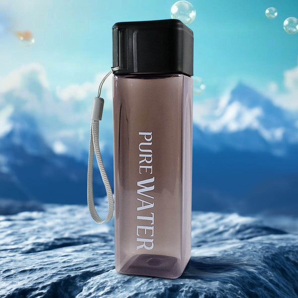 Premium 450ml Square Shape Plastic Water Bottle (1 Pc) - dailyneed.life