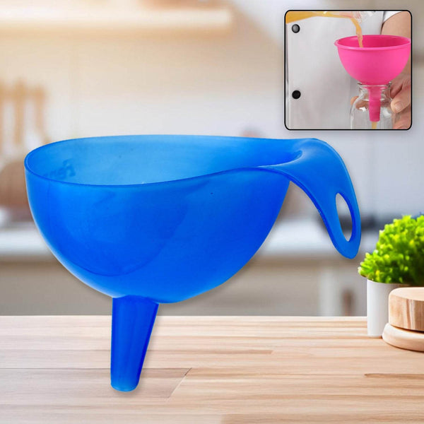 Plastic Funnel For Pouring Oil, Sauce, Water, Juice Cooking Oil, Powder, Small Food-Grains Food Grade Plastic Funnel (1 Pc) - dailyneed.life