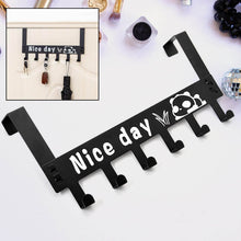 Heavy-Duty Carbon Steel Over Door Hook Rack for Towels & Coats (1 Pc, 6 Hooks) - dailyneed.life