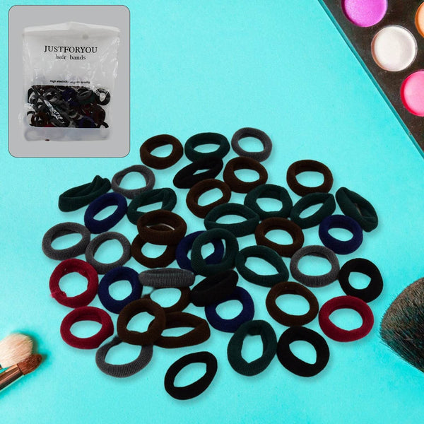 Small Ponytail Holder Bands for Hair Rubber Bands (Pack of 50 / Multicolour), Hair accessories - dailyneed.life