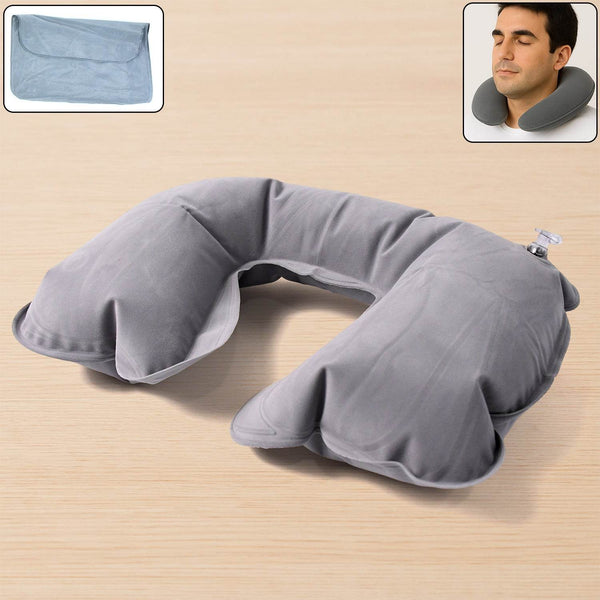 Inflatable & Foldable, Pillow U Shape Air Cushion Travel Pillow (1 Pc / Mix Color) - dailyneed.life
