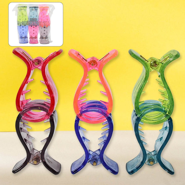 Big Hair Clips for Girls Kids Hair Accessories (6 Pcs Set / Transparent), Hair accessories - dailyneed.life