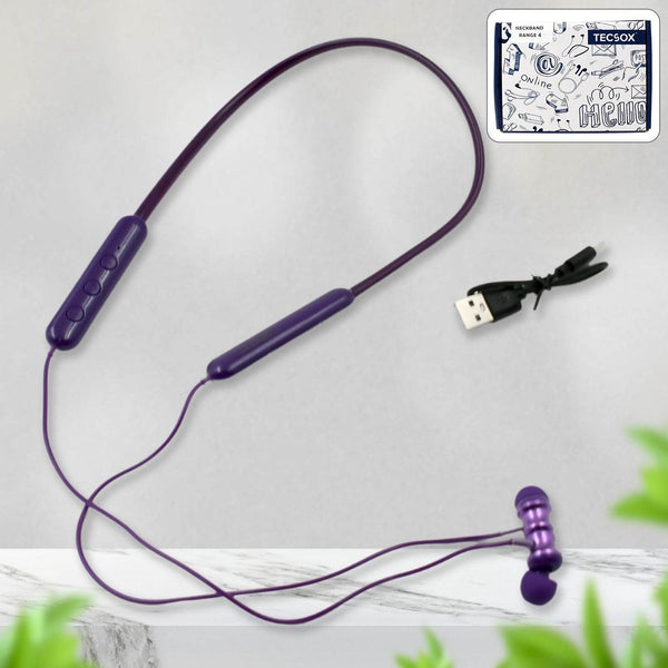 Bluetooth Headphone Neckband Sweat Resistant, Magnetic Earbuds (1 Pc) - dailyneed.life
