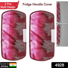 Fridge Cover Handle Cover Polyester High Material Cover For All Fridge Handle Use ( Set Of 2 Pcs ) Multi Design - dailyneed.life