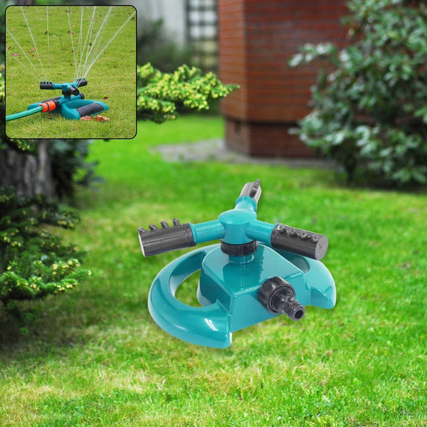 3 Arm 360° Sector Rotating Water Sprinkler Garden Pipe Hose Irrigation Yard - dailyneed.life