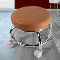 Heavy Duty Steel Base Round Rolling Stool with Wheels Pedicure Stool (1 pc) - dailyneed.life