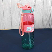 Plastic Water Bottle With Strap and Straw (1000 ML) - dailyneed.life