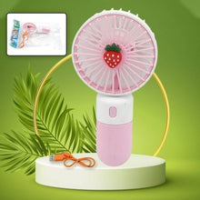Portable Small Electric Fan Handheld, Rechargeable Mini Student Handheld Dormitory Class Personal Fan - dailyneed.life
