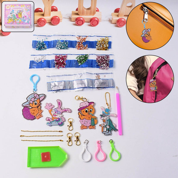Cartoon Painting Keychain Craft Kit - dailyneed.life