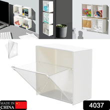 4037Adhesive Wall Mounted Flip Storage Box Holder Small Object Storage Case ( 1 pcs ) - dailyneed.life