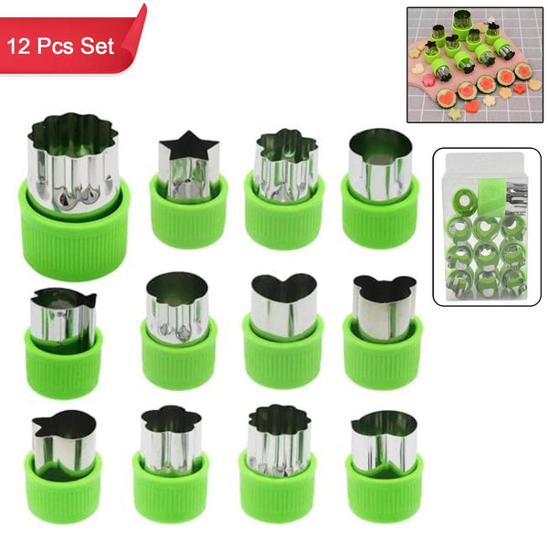 Stainless Steel Cookie Cutter Shapes Set, Baking Cooking Food Decoration (12 Pcs Set) - dailyneed.life