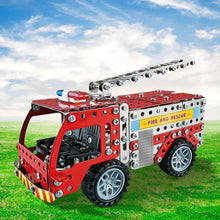 Metal DIY Fire Truck Building Blocks for Kids (Fire Truck / 292pcs of truck tool / 1 Set) - dailyneed.life