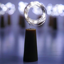Wine Bottle Cork String Light | Multi LED / 2M Cable Length Copper Wire Battery Operated (White / 1 Pc) - dailyneed.life