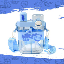 2in1 Dual Compartment Water Bottle with Straw and Adjustable Shoulder Straps (1 Pc / Multi color) - dailyneed.life