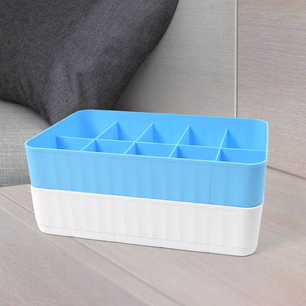 Multi-Function Desktop Drawer Storage Box 10 Grid Underwear Socks Box (2 Pc Set) - dailyneed.life