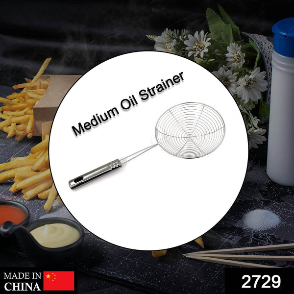 Medium Oil Strainer To Get Perfect Fried Food Stuffs Easily Without Any Problem And Damage. - dailyneed.life