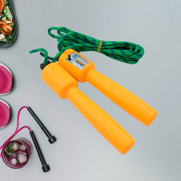 Jump Rope Electronic Counting Skipping Rope Adjustable Jumping Rope for Men, Women and Children,Fitness Jump Rope for Aerobic Exercise Like Speed Training, Endurance Training and Fitness Gym (2.5Mtr) - dailyneed.life