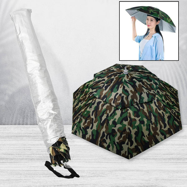 Umbrella Hat with Elastic Band, Fishing Umbrella Hat for Adults Kids Women Men, Umbrella Hat for Outdoor Activities - dailyneed.life