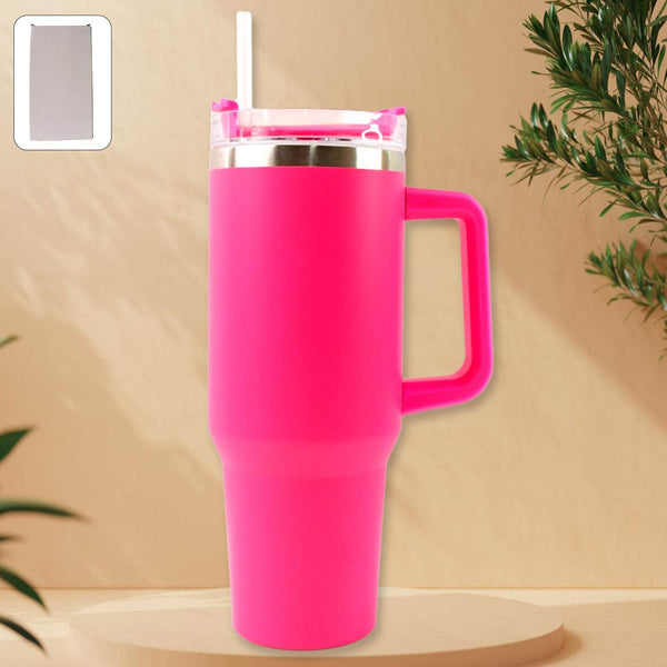 Pink Extra Large Insulated Travel Mug (1200ML - 1 Pc) - dailyneed.life