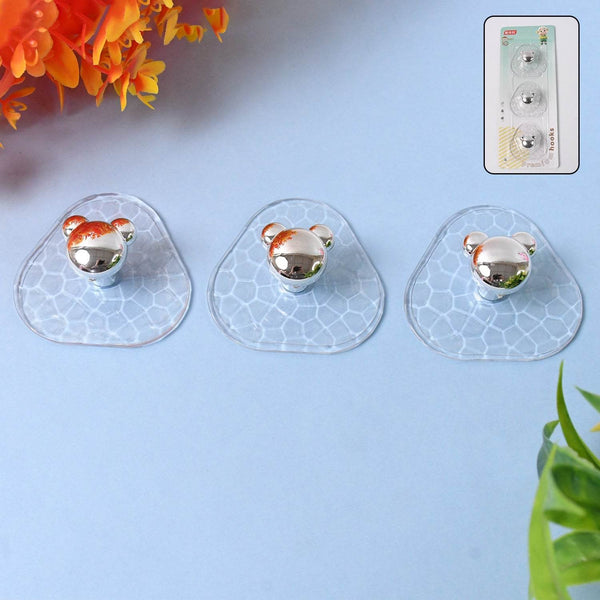 All-Plastic Adhesive Wall Hooks - Strong, No Damage, Easy to Install (3 Pc Set) - dailyneed.life