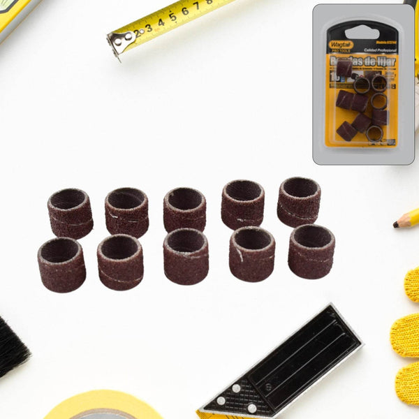 Drum Polishing Kit, Drum Sanding Sleeves Widely Used (10 Pcs Set) - dailyneed.life