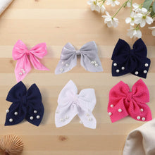 Hair Bow Knot Clip Suitable For Girls (12 Pc / Multicolour & Mix Design) Hair accessories - dailyneed.life