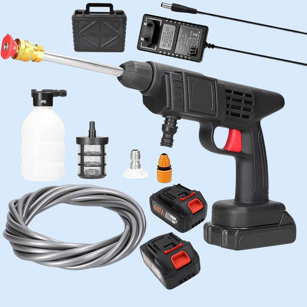 48V Double Battery Car & Washer Gun With 12.6v Charger - dailyneed.life