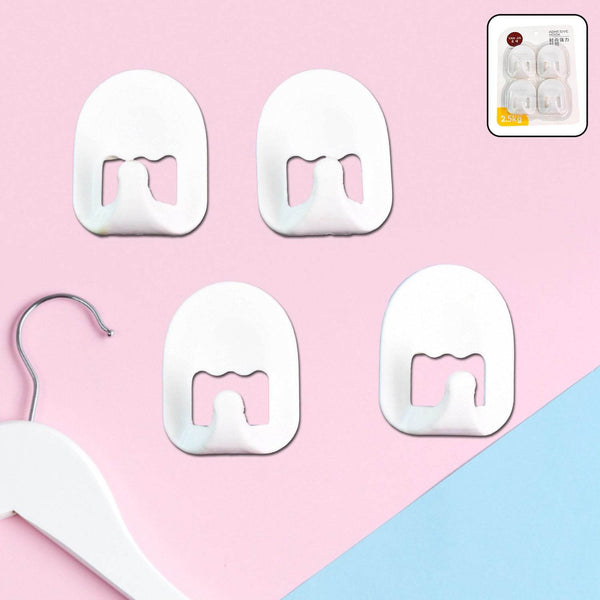 Multipurpose Strong Cartoon Hook Self-Adhesive hooks (4 Pc Set) - dailyneed.life