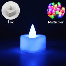 LED Tealights, Smokeless Plastic Decorative Candles, Diwali (Pack Of 1 / Multicolor) - dailyneed.life