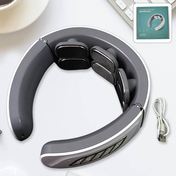 6 Heads Smart Electric Neck and Back Pulse Massager Wireless (1 Pc) - dailyneed.life