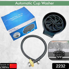 Automatic Cup Washer or Glass Rinser for Kitchen Sink, Black Kitchen Sink Cleaning Spray Cup Washer, Bar Glass Washer. - dailyneed.life