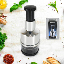 Food Cutter, Multifunctional Stainless Steel Blade Onion Cutter Food Vegetable Cutting Tool Home Kitchen Accessory, Vegetable Onions Garlic Nuts Salads Hand Chopper Kitchen - dailyneed.life