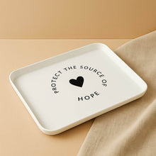 Elegant Printed Plastic Serving Tray with Motivational Quote - dailyneed.life