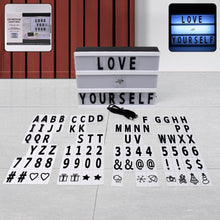 Black Mini A6 Magnetic Cinematic Light Box with 82 Characters and 10 Emojis (1 Set) - dailyneed.life