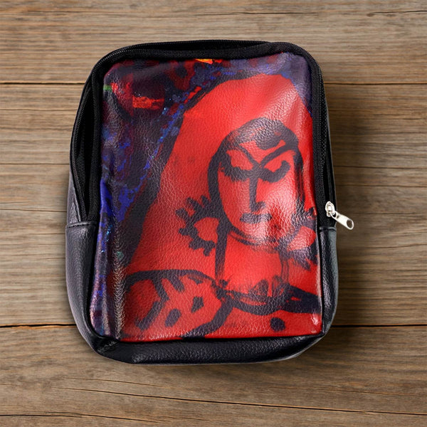 Handcrafted Multipurpose Zipper Pouch with Traditional Art Print (1 Pc) - dailyneed.life