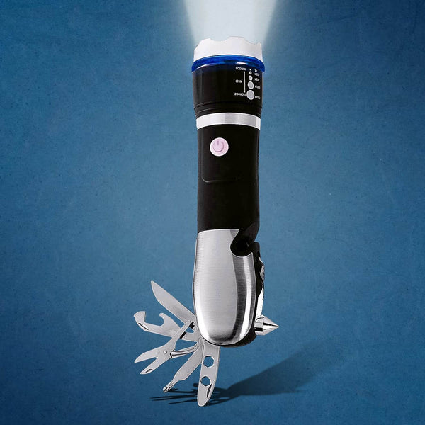 Battery Operated Multi Tool Led Flashlight, All in One Tool Light (1 Pc / Battery Not Included) - dailyneed.life
