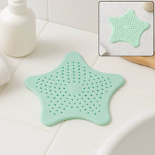 Mint Green Silicone Star Shaped Sink Filter Bathroom Hair Catcher Drain Strainers for Basin - dailyneed.life