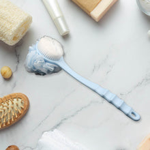 Long Handle Shower Puff Pouf Sponge Exfoliating Mesh Brush Scrubber,Bath Loofah Bath Scrubber for Body Shower Loofah Brushes, Body Bath Brush for Women and Men, Bathroom Shower Accessories (Mix 1 Pc) - dailyneed.life